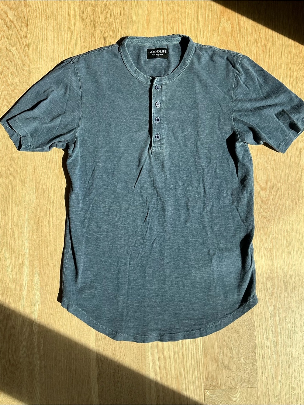 Goodlife Sunfaded 100% Cotton Short Sleeve Henley Shirts Bundle of 3 Men’s Small - Picture 11 of 15